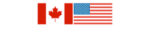 A photo of a Canadian and American Falg